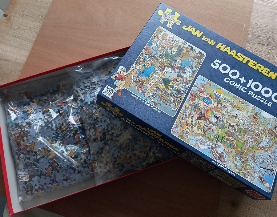 Jan van Haasteren set - USA 1000 / Rommelmarkt 500